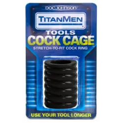 TitanMen Ballstretcher Cock Cage 50mm Noir